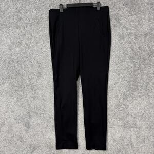 Chicos Fabulously Slimming Dress Pants Womens 1 34x29.5 Black Ponte Preppy